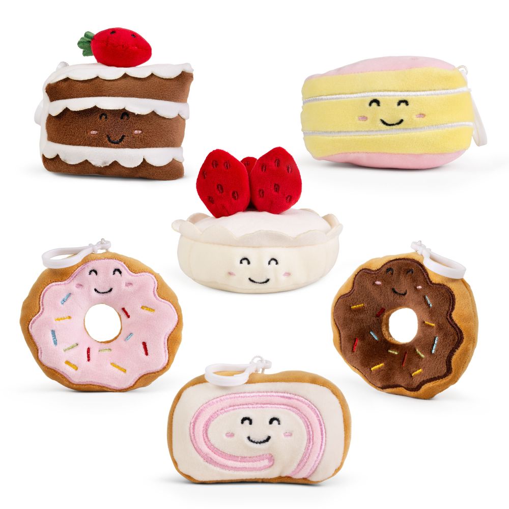 LITTLE Living Nature Clips Dessert Plush Keyrings