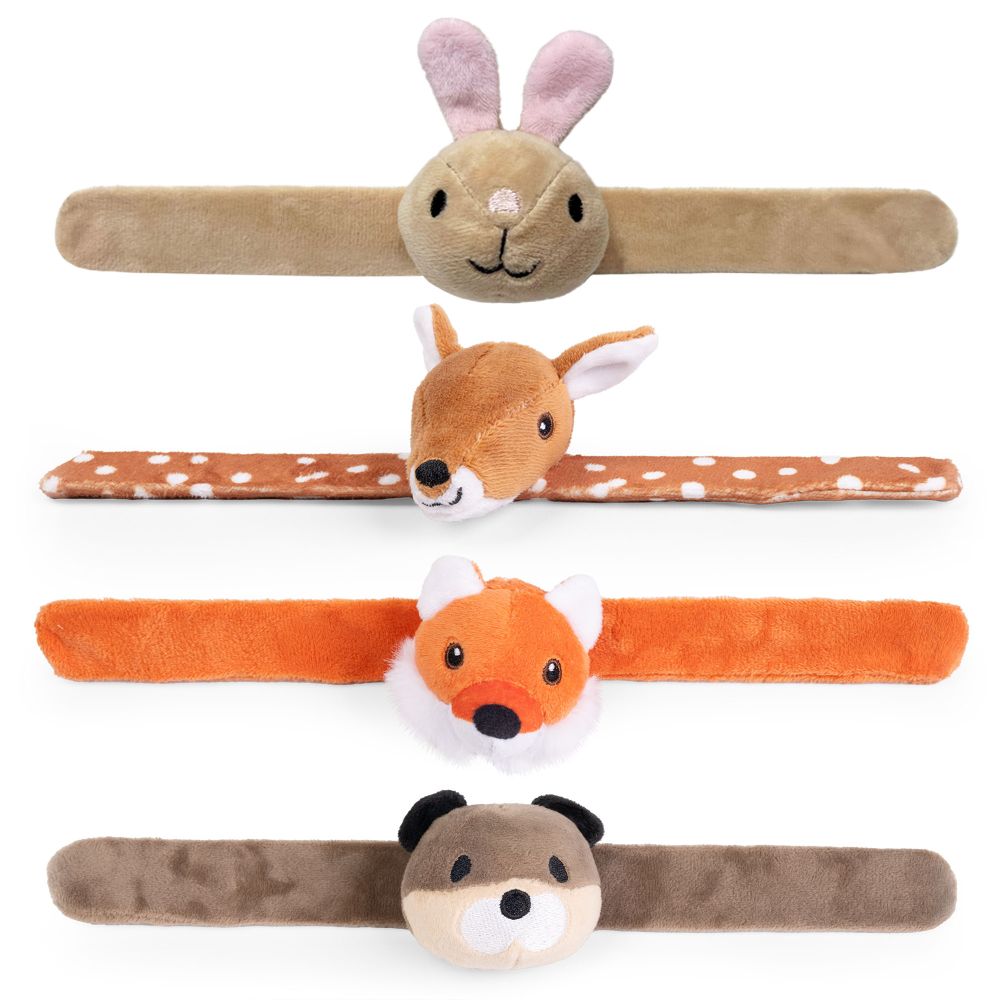 Little Woodland animal plush snap bands - UK leading wholesale toy