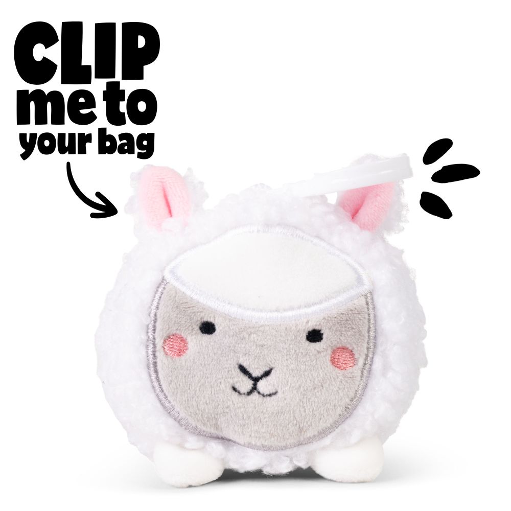 Farm Animal Clip & Cuddle Plush Keyrings