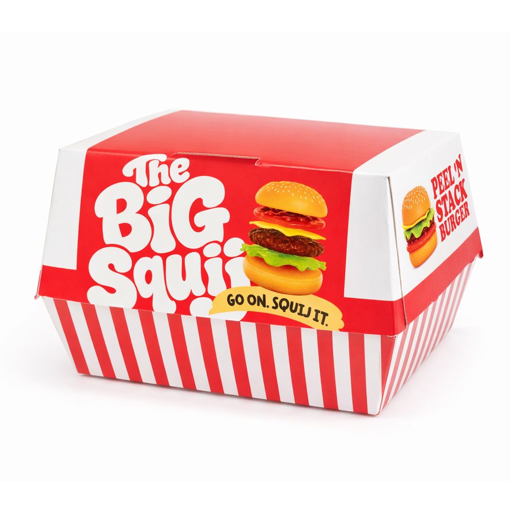 The Big Squij Peel & Stack Burger Slow-Rise Squishy Toy