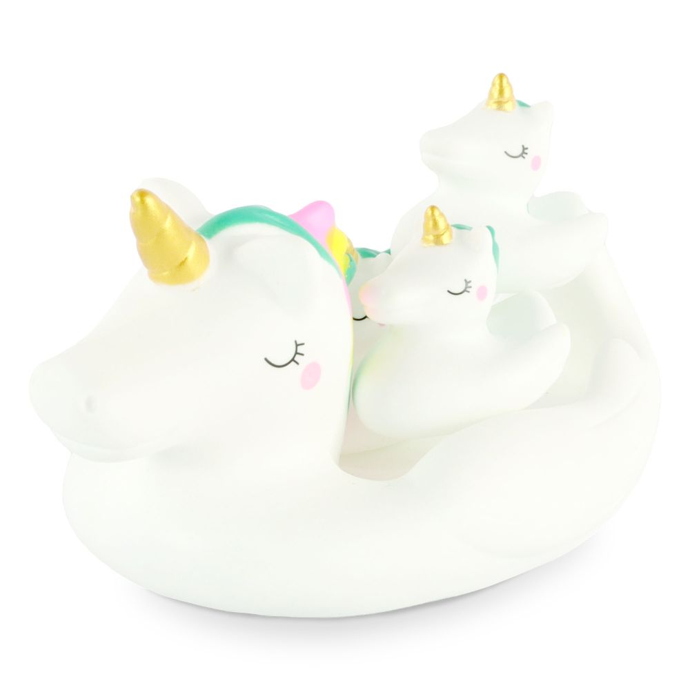 KidBloom No-Hole Unicorn Bath Toys - Mold Free, Floating Bath Toys For Toddlers