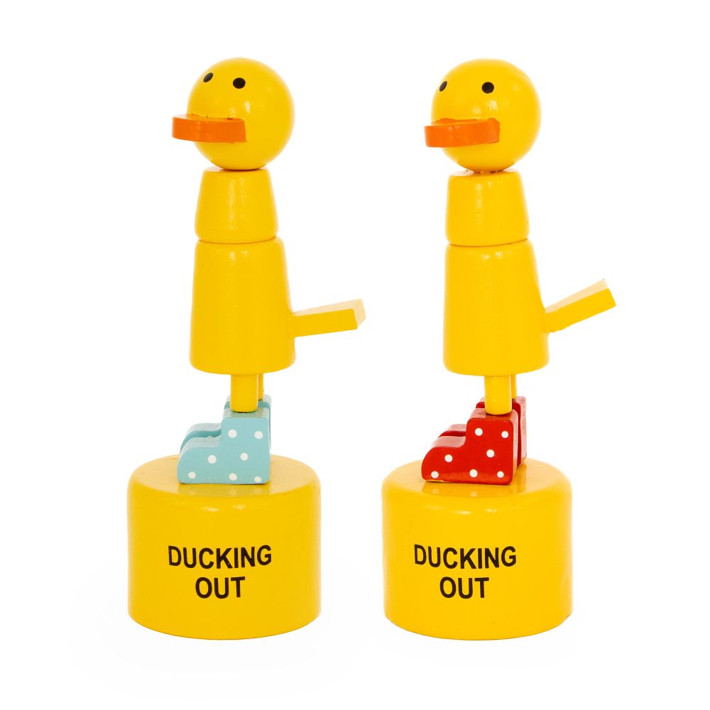 Ducking Out Push Puppet
