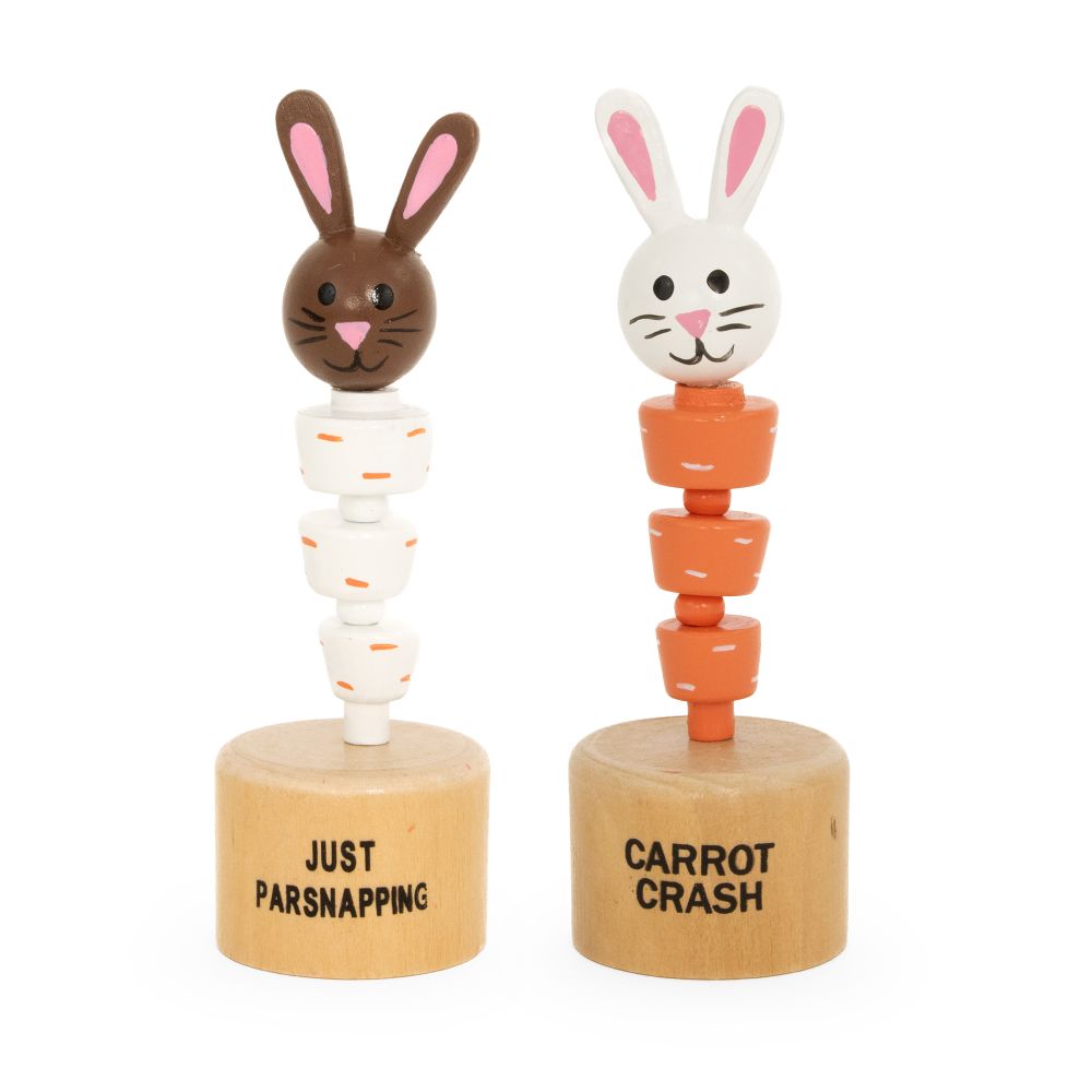 Crunchy Bunch Rabbit Push Puppet