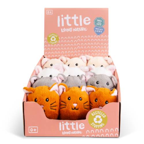 LITTLE Living Nature Play Cat Pet Plush - Keycraft